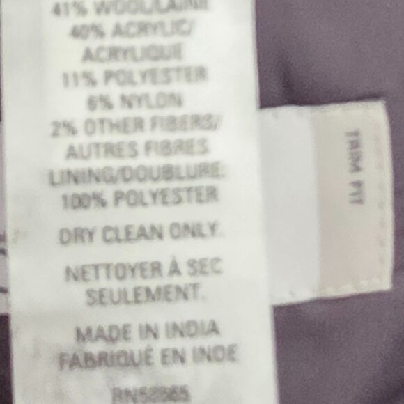 Gray Tweed Wool Coat - Medium 3/4 Coat - Picture 9 of 12